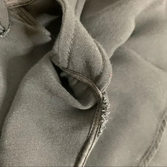 Aritzia Wilfred Ellipse Mini Dress Flounce Off The Shoulders Satin Crepe Black - Picture 8 of 15